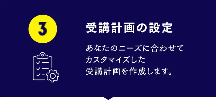 受講計画の設定